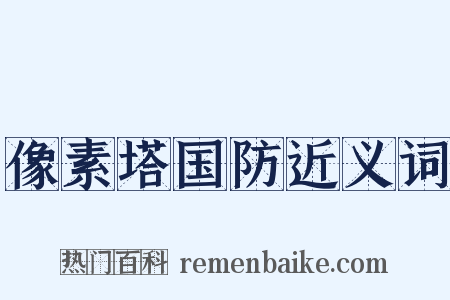像素塔国防近义词是什么意思的图片